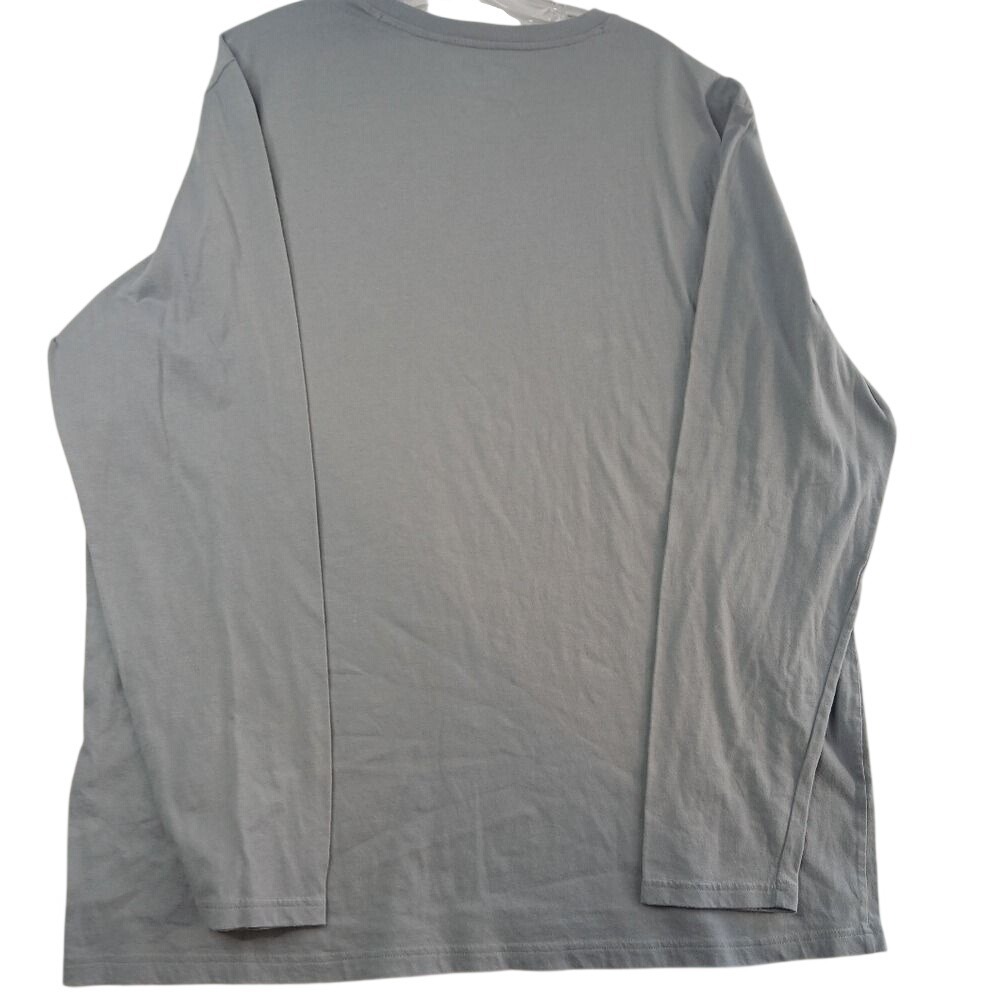 Jammies For Your Families Pajama Top Men XLT Grey Home For The Holidays Graphic - Picture 4 of 4